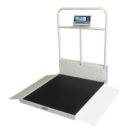 Befour MX480D Dual Ramp Folding Wheelchair Scale with Handrail-1000 lbs/450 kgs Capacity