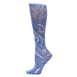Celeste Stein Womens Compression Sock-Denim Dotty