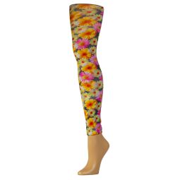 Celeste Stein Womens Leggings-Daisies