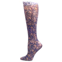 Celeste Stein Sock-Navy Damask