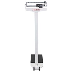 Detecto 2491 Metric Eye Level Beam Scale w/ Height Rod and Hand Post