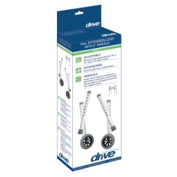 Drive 10108WC Extended Height Walker Wheels & Legs Combo-5" Wheels