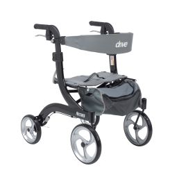 Drive RTL10266BK-H Nitro Euro Style Walker Rollator-Hemi Height-Black