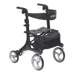 Drive RTL10266CF Nitro Elite CF Carbon Fiber Walker Rollator-Black