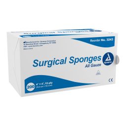 Dynarex 3243 Surgical Gauze Sponges Non-Sterile-200/Pack