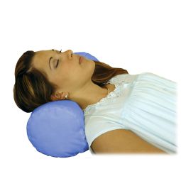 Essential Medical Supply N5005 Round Cervical Pillow-Blue Satin