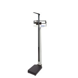 Healthometer 402LBWH Beam Scale w/ Height Rod/Wheels-400 lb Capacity