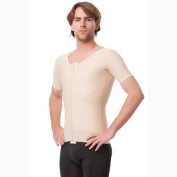 Isavela MG06 Vest with Above Elbow Sleeves and Front Center Zipper 