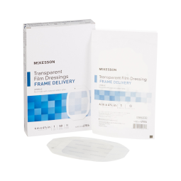McKesson 4986 Transparent Film Dressing-50/Box
