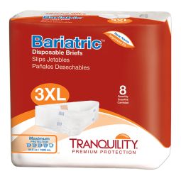 Tranquility 2190 XL+ Bariatric Disposable Briefs-32/Case