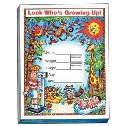 Seca 102 Grow Minder Pad for Recording Child Growth Info-5 Pads/Pack