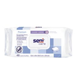 48 Count SENI Care Premium Pre-Moistened Personal Cleansing Wipes