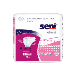 SENI Super Quatro Briefs for Severe Incontinence-2 Packs