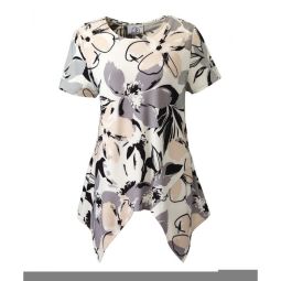 Silverts SV22600 Womens Beautiful Slimming Open Back Top/Gray