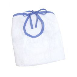 Silverts SV30130 Adults Terry Bibs-White-One