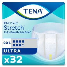 Tena 61390 2XL Stretch Briefs-Ultra Absorbency 64/case