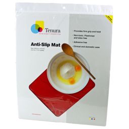 Tenura 753734501 Silicone Non-Slip Table Mat-Red-17.75" x 15"