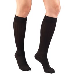 Truform 1973 Womens Rib Patten Knee High-15-20 Gradient Compression
